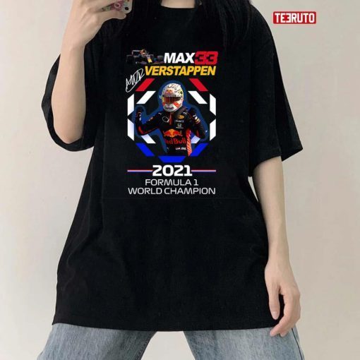 Max Verstappen 2021 Formula 1 World Champion Unisex TShirt