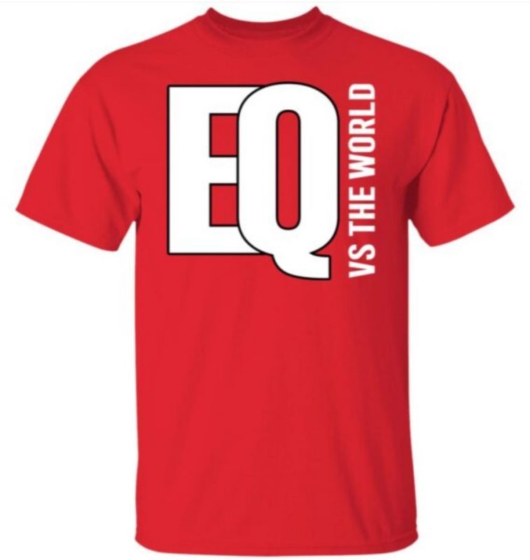 EQ vs the world color vintage tshirt
