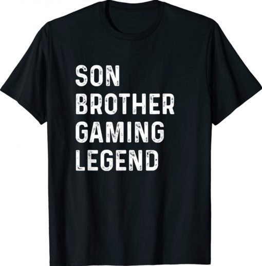 Son Brother Gaming Legend Christmas Gaming Funny Shirts