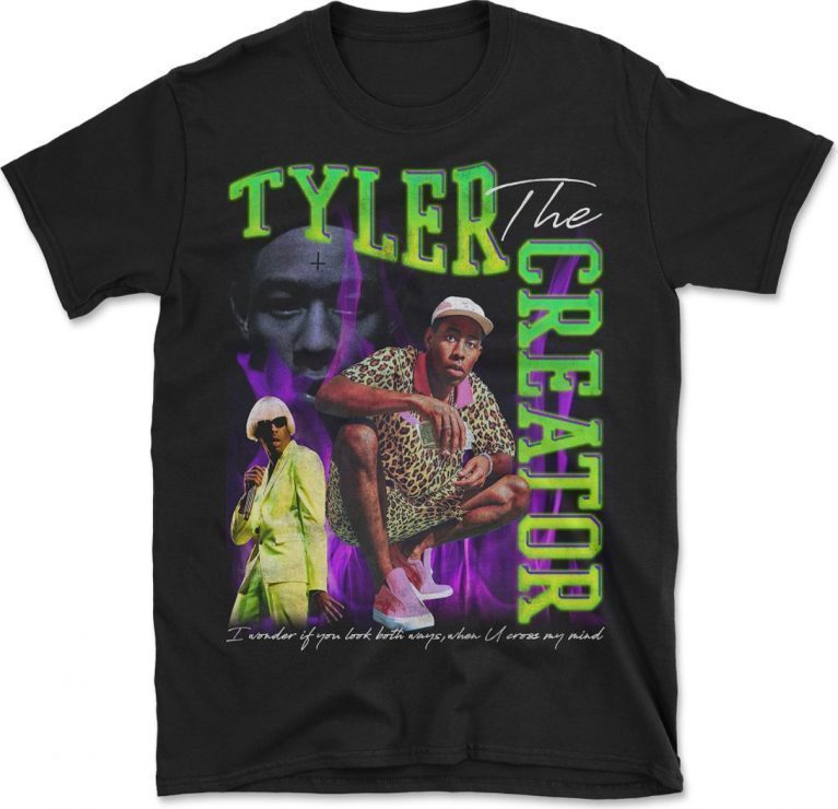 Vintage Tyler The Creator Igor Wolf Gang 90's Style Hip Hop Rap Tee Shirt