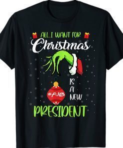 All I Want For Christmas Is Trump Let's Go Brandon Grinch Gift T-Shirt