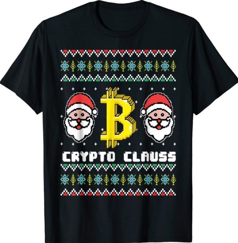 Crypto Santa Claus Bitcoin Ho Ho Hodl Ugly Sweater Outfit 2022 Shirts