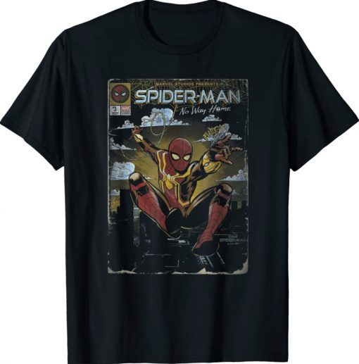 Spider-Man No Way Home Comic Cover Tee Shirt