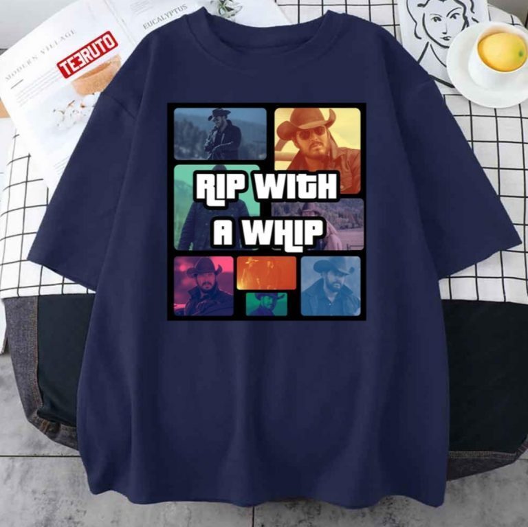 Rip With A Whip Video Game Style Meme Tee Shirt