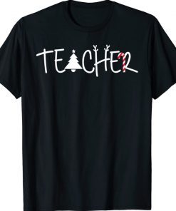 Teacher Squad Reindeer Teacher Christmas Xmas Gift T-Shirt