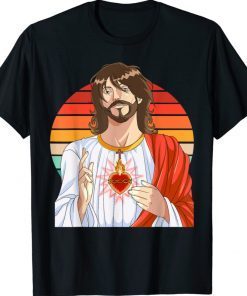 Jesus Christ Sacred Christian God Religious Savior Heart VintageJesus Christ Sacred Christian God Religious Savior Heart Vintage Shirts Shirts