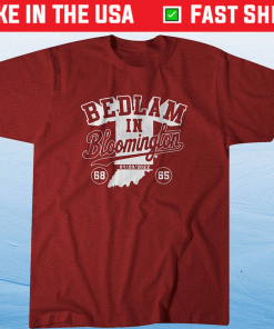 Bedlam in Bloomington College Basketball Vintage TShirt