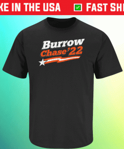 Burrow Chase 22 Cincinnati Pro Football Tee Shirt