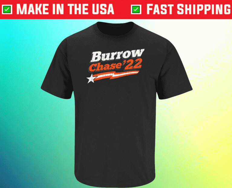 Burrow Chase 22 Cincinnati Pro Football Tee Shirt