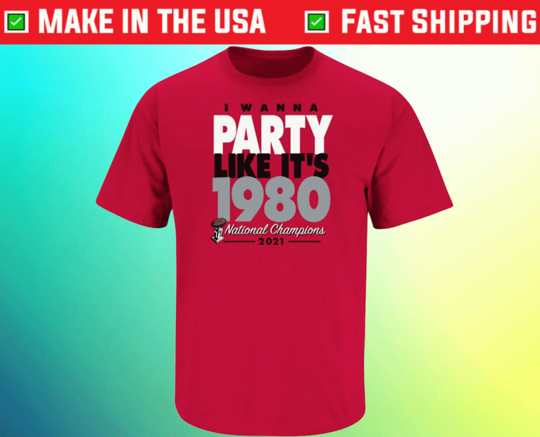 Party Like It's 1980 Georgia Football Vintage TShirt