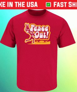 Peace Out for Kansas City Football Vintage T-Shirt