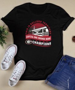 Georgia Bulldogs College Football Playoff 2021 Orange Bowl Champions Captain Tee Shirt