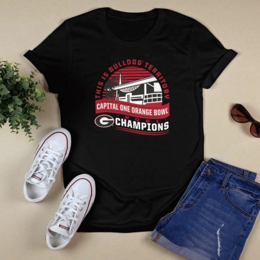 Georgia Bulldogs College Football Playoff 2021 Orange Bowl Champions Captain Tee Shirt