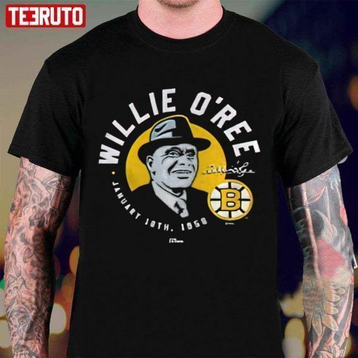 Willie O’ree Boston Bruins Number Retirement Vintage TShirt