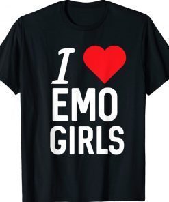 I LOVE HEART EMO GIRLS Vintage TShirt