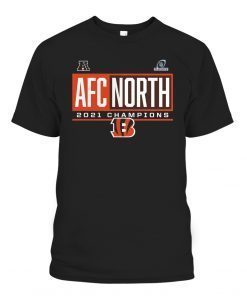 Bengals 2021 AFC North Division Champions Tee Shirt