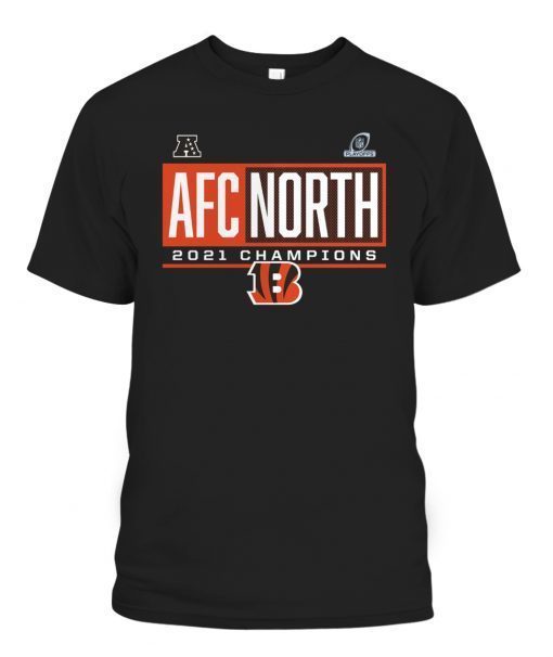 Bengals 2021 AFC North Division Champions Tee Shirt