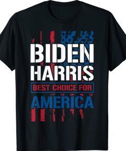 Biden Harris Best Choice For America USA Flag Vintage Shirts