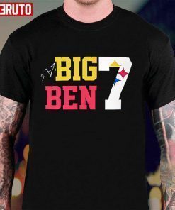 Ben Roethlisberger Big Ben 7 Steelers Pittsburgh 2022 Tee Shirt