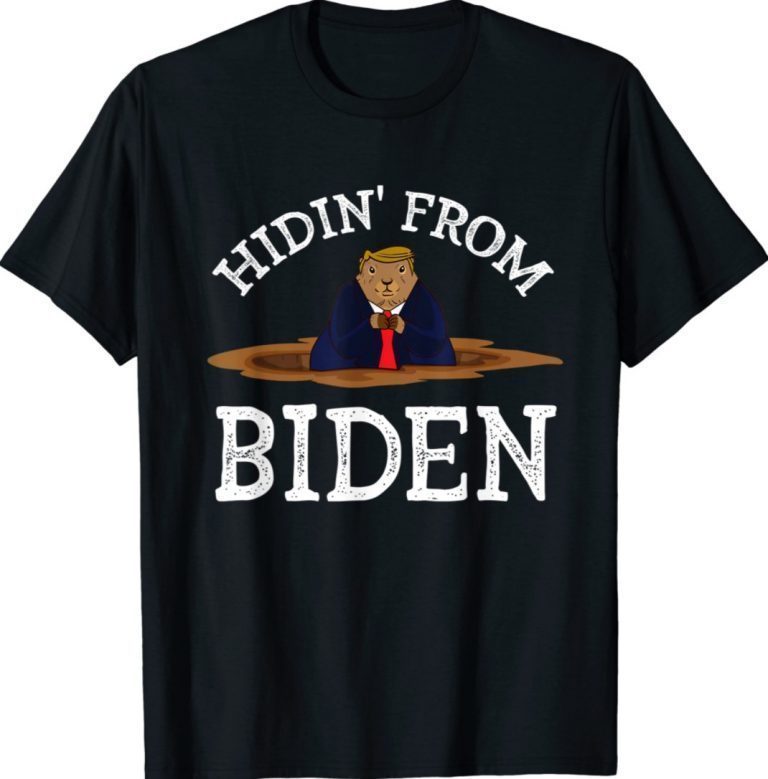 Groundhog Day Hidin from Biden Vintage TShirt