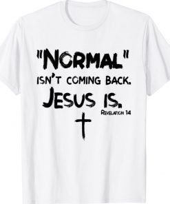 Normal Isn't Coming Back But Jesus Is Revelation 14 Vintage TShirt