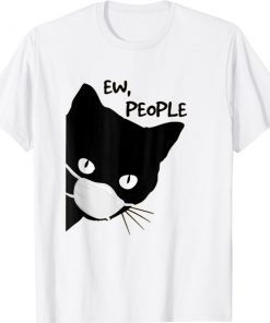 Vintage Ew People Black Cat Mask 2022 TShirt