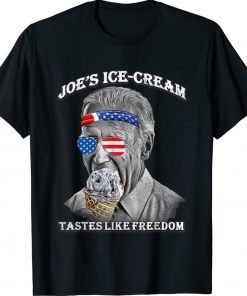 Joe's Ice-Cream Funny 4th Of July Biden Taste of Freedom Vintage TShirt