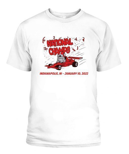 GA INDY CAR Georgia Bulldogs Champions 2022 Tee Shirt