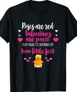 Funny I Love Trump Valentine's Day Red Heart Conservative Shirts