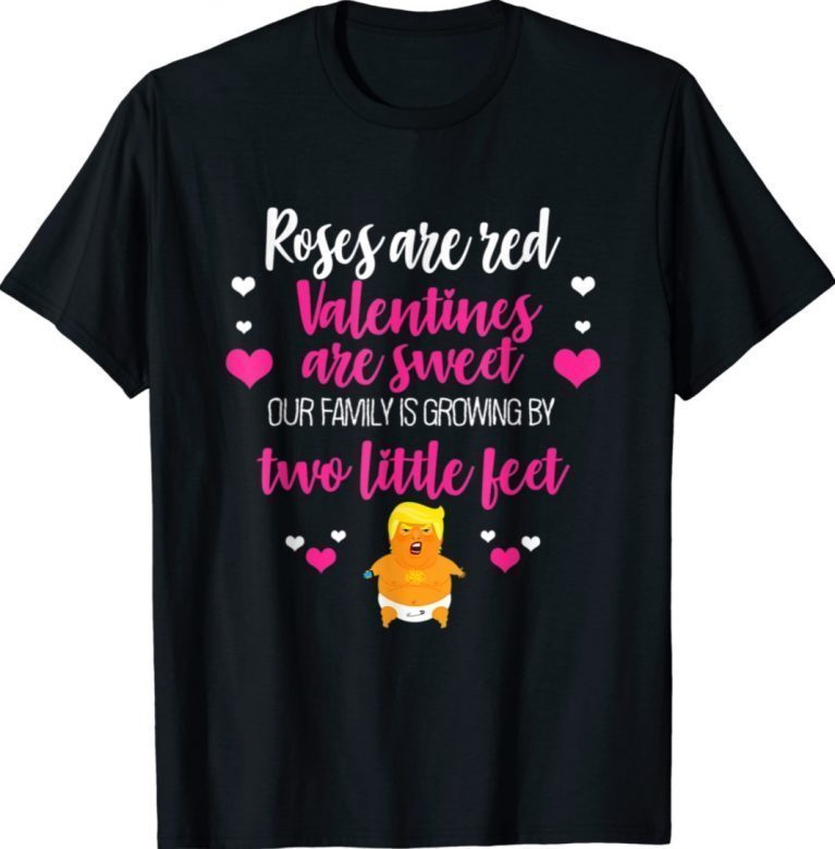 Funny I Love Trump Valentine's Day Red Heart Conservative Shirts