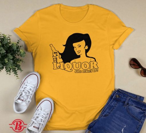 Liquor Where She Likes It Vintage TShirt