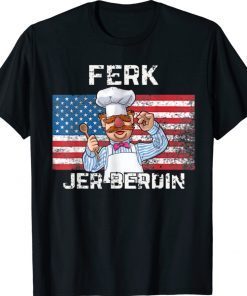 Vintage Ferk Merch Jer Berdin America Flag TShirt