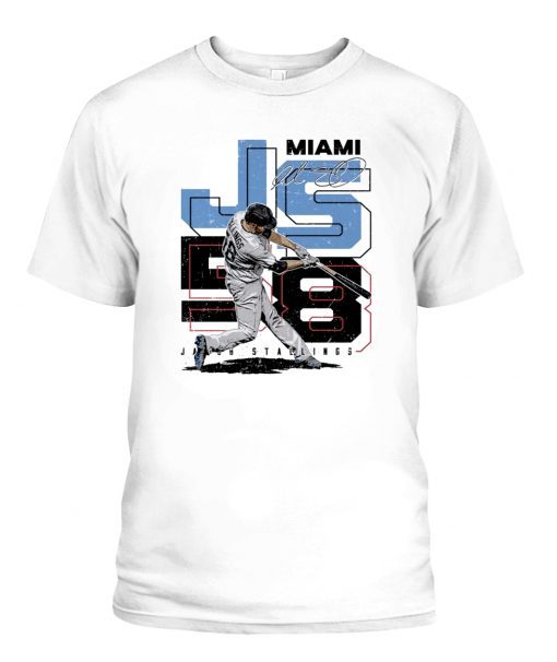 Jacob Stallings Miami Initals Number Tee Shirt