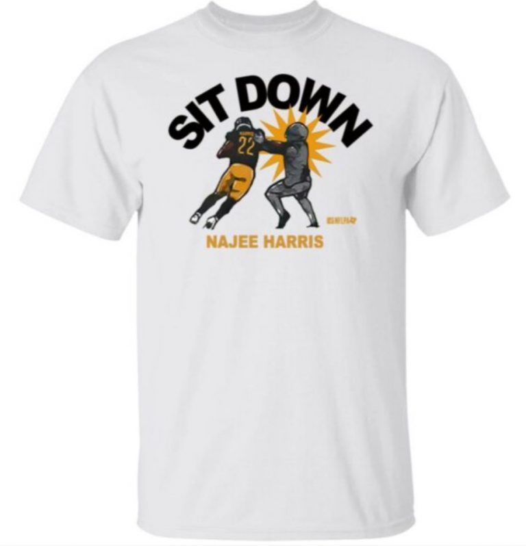 Najee Harris sit down Pittsburgh Steelers Tee Shirt