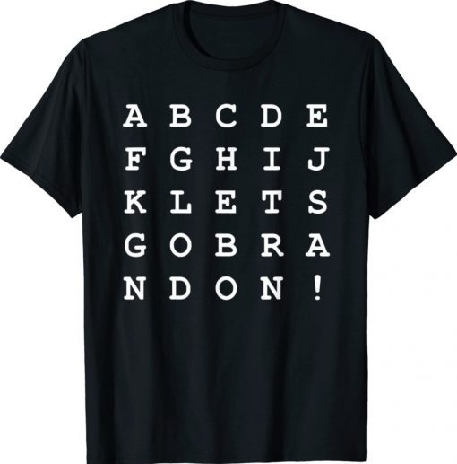 Let's Go Brandon Funny ABC Hidden Vintage TShirt