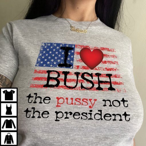 Vintage I Love Bush Not The President Harold Kumar Go To White Castle Shirts