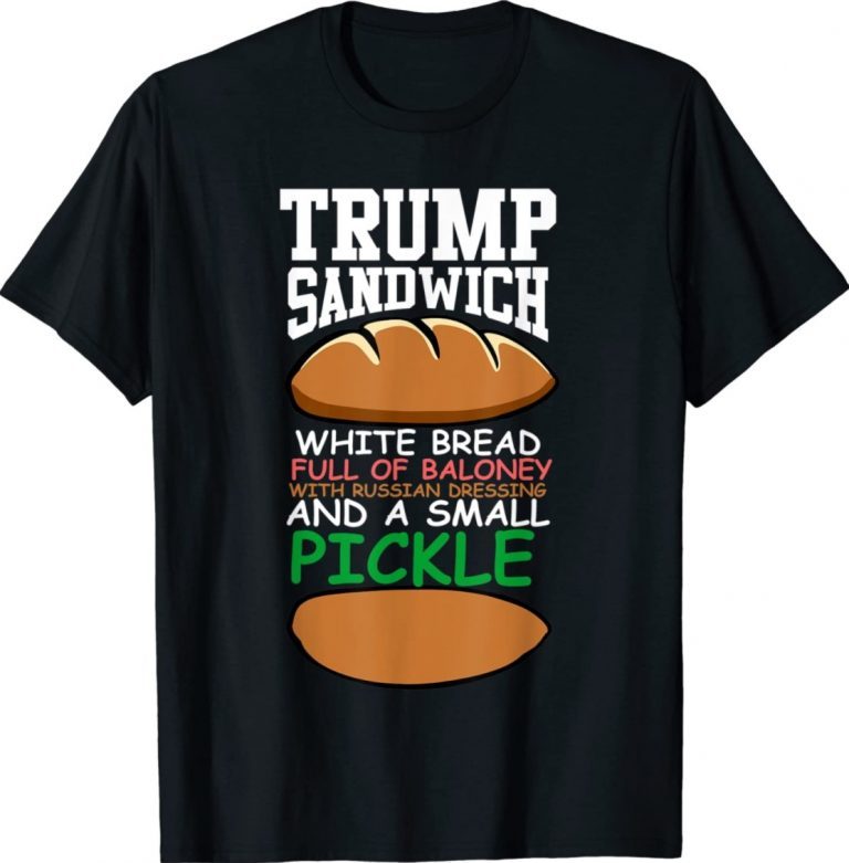 Baloney Sandwich Small Pickle Anti Trump Dump Trump 86 45 Vintage TShirt