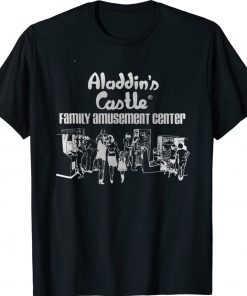 Vintage Aladin's Castle Family Amusement Center Video Arcade TShirt