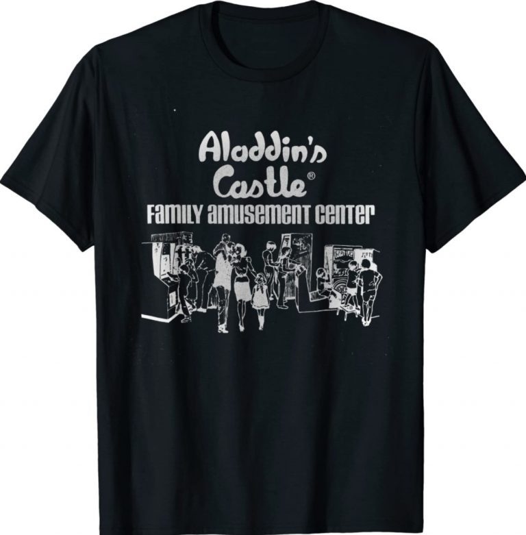 Vintage Aladin's Castle Family Amusement Center Video Arcade TShirt