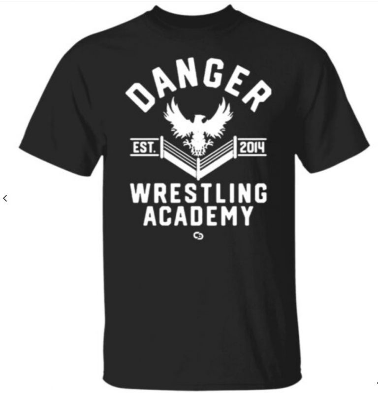 Danger Wrestling Academy Black Tee Shirt