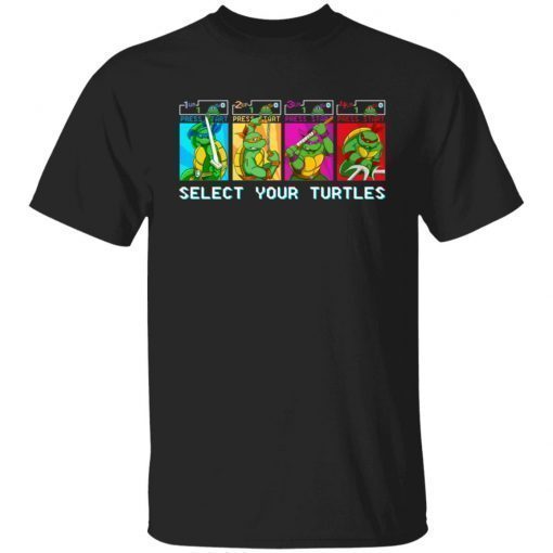 Press Start Select Your Turtles 2022 Shirts