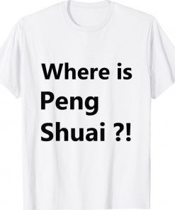#WhereisPengShuai Where is Peng Shuai Unisex TShirt