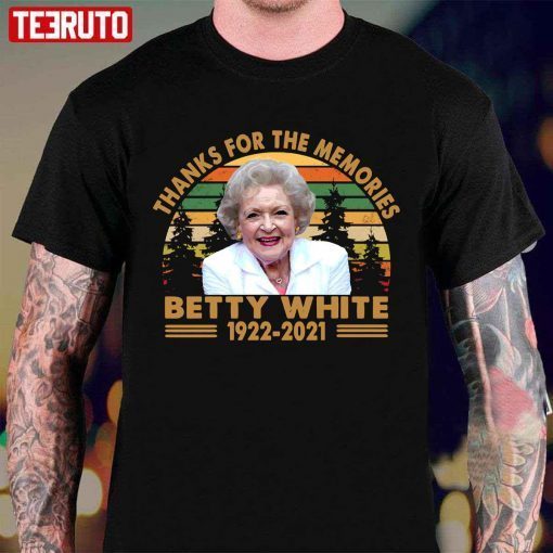 Betty White RIP Thank You For The Memories Vintage TShirt