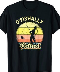 Ofishally Retired Fishing Retirement Vintage TShirt