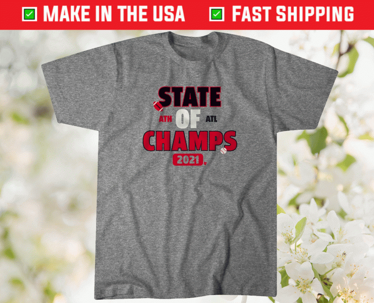 State of Champs ATL ATH Baseball Vintage TShirt