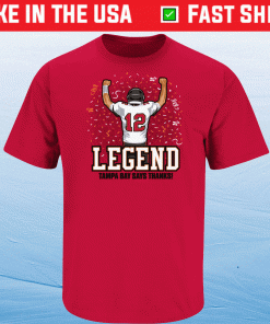 Legend Tampa Bay Says Thanks Tom Tampa Bay Vintage Shirts