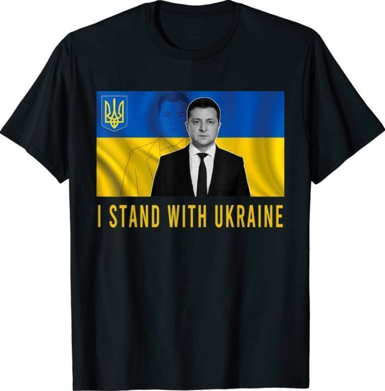Volodymyr Zelensky I Stand With Ukraine Free Shirts