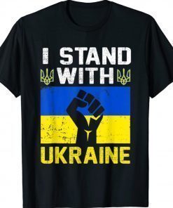 I Stand With Ukraine Ukrainian Flag Love Ukraine Shirts