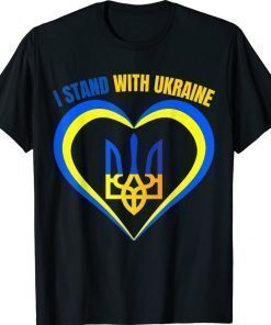 I Stand With Ukraine Heart Lover Shirts