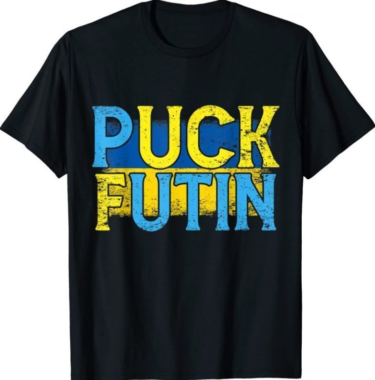 Vintage Puck Futin I Stand With Ukraine Free Ukraine Anti Putin TShirt